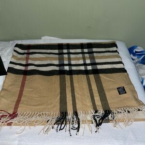 Eco Cashmink Tan and Brown Scarf